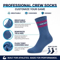 Chaussettes personnalisées avec logo, chaussettes de sport respirantes en tricot, chaussettes athlétiques avec soutien de la voûte plantaire, chaussettes de créateur pour le cyclisme et le jogging