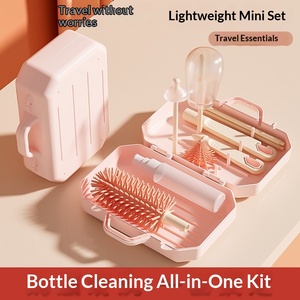 Cepillo Limpiador de Biberones y Tetinas Multifuncional 3 en 1, Desmontable, Portátil, de Silicona, con Rotación de 360 Grados, Venta al Por Mayor - Product Image 4