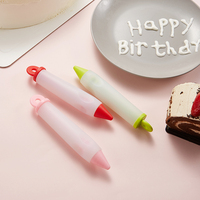 Pena Nozzle Silikon Modern Ramah Lingkungan untuk Dekorasi Kue DIY Multi-warna, Selai, Sirup, Krim, Pastry, Icing, Piping, Kue Kering, Roti, dan Pembuatan Kue