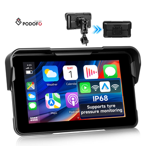 หน้าจอ IPS สำหรับมอเตอร์ไซค์แบบพกพาขนาด 5 นิ้ว ยี่ห้อ Podofo พร้อมระบบ Wireless Carplay/Android Auto <span class=keywords><strong>ร</strong></span>อง<span class=keywords><strong>ร</strong></span>ับ BT <span class=keywords><strong>ก</strong></span>ันน้ำระดับ IP68 ถอดออกง่าย <span class=keywords><strong>ร</strong></span>วดเร็ว <span class=keywords><strong>ร</strong></span>ับผลิตแบบ ODM/OEM - Product Image 1