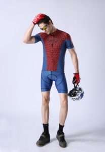 사용자 정의 로고 망 짧은 소매 여름 도로 자전거 사이클 의류 셔츠 탑 애니메이션 저지 사이클링 사용자 정의 슈퍼 히어로 사이클링 저지 - Product Image 4