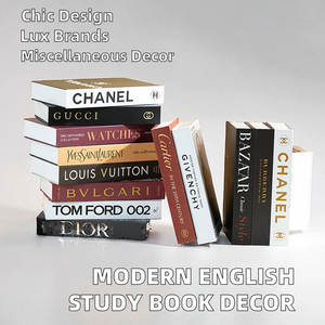 Moderne Engelse studie bureau ornamenten nep simulatieboeken in papier materiaal waterdicht milieuvriendelijk voor internetcafés - Product Image 2