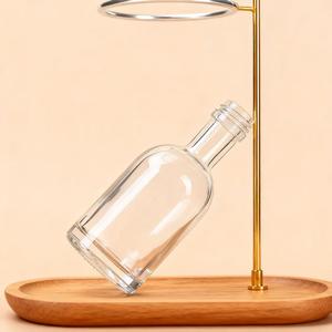Clear Mini Small 50ml Licor Alcohol Glass Botella de vino con tapón de rosca para marca Serigrafía Brandy <span class=keywords><strong>Gin</strong></span> and <span class=keywords><strong>Gin</strong></span> - Product Image 6