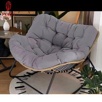 Fauteuil de loisirs nordique de qualité supérieure pour la maison et le balcon, chaise à bascule en rotin, ensemble de chaises pivotantes et table, canapé paresseux