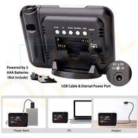 Affichage LCD couleur station météo projection réveil plafonnier bureau horloges de table