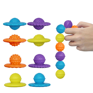 Silicone UFO Magnetic <b>Fidget</b> Balls Set Anti-Stress Textured Sensory Toys Children Teens Adults Unisex ADHD Anxiety - Product Image 1