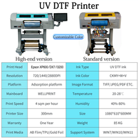 Imprimante DTF UV professionnelle KECAI DX7 Heads A3 TPU pour étiquettes 3D, film AB, machine d'impression jet d'encre automatique