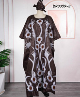 Robes Africaines pour Femmes Mode Musulmane Abaya Boubou Dashiki Vêtements Africains Traditionnels Tenue Ankara Robe de Soirée