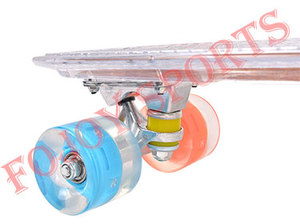 22 "Mini Cruiser trasparente <span class=keywords><strong>Skateboard</strong></span> con Led ruote leggere - Product Image 2