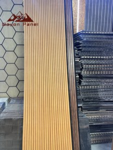 Pannello Acustico in Doghe di Legno Wayon, Facile da Installare, Fonoassorbente in Feltro per Riduzione del <span class=keywords><strong>Rumore</strong></span> nel Soggiorno - Product Image 1