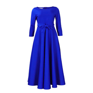 Abito <span class=keywords><strong>lungo</strong></span> elegante da festa da donna, nuovo modello autunno 2026, <span class=keywords><strong>a</strong></span> vita alta <span class=keywords><strong>con</strong></span> cintura, <span class=keywords><strong>a</strong></span> <span class=keywords><strong>maniche</strong></span> corte, di alta qualità, alla moda, taglie forti - Product Image 6