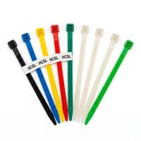 CHSL Vente Directe d'Usine 100 Pièces Serre-Câbles Auto-Bloquants en Nylon 7,6*550 mm Noir et Blanc