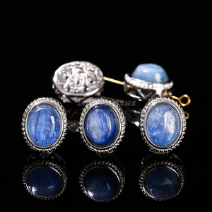 JD GEMS Aleación de piedras preciosas semipreciosas Multi & Mix Accesorios de piedras preciosas Caja mágica de aleación ovalada natural para la fabricación de joyas - Product Image 2