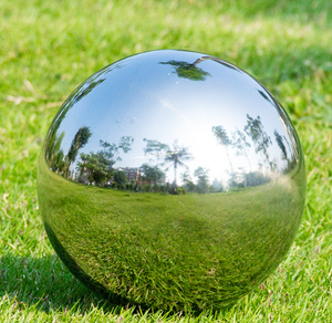 Esfera de Acero Inoxidable 304 de 800 mm, Esfera Metálica Hueca Brillante de 80 cm para Decoración de Jardín, Estándar AISI - Product Image 3