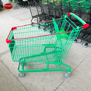 <span class=keywords><strong>Carrito</strong></span> de Compras Metálico para Supermercado, con Asiento para Bebé, Venta al Por Mayor de Fábrica - Product Image 3