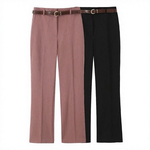 TAOP&ZA Nouveauté Automne 2025 – Pantalon Femme Décontracté Respirant Écologique Taille Haute Imprimé 100% Coton Style Européen et Américain - Product Image 2