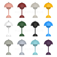 Lampe de table LED à intensité variable avec commande tactile, alimentée par batterie 5V, en ABS de style nordique - Utilisation pour chambre à coucher/mariage/bureau - Lumière ambiante toujours brillante