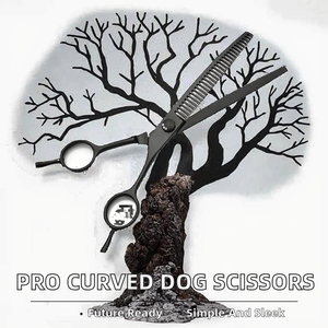 Tijeras Profesionales Curvas para Mascotas, de Acero Inoxidable, Ecológicas, para Peluquería Canina, Juego de Limpieza de Pelo - Product Image 2
