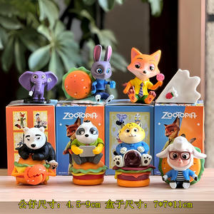 6 Staande Positie Gekke Dierenstad Serie Agent Judy Fox Nick Figuurtjes Zootopia Blind <span class=keywords><strong>Box</strong></span> Trendy Model Auto Ornamenten - Product Image 3