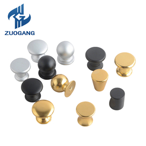 Aluminum Alloy Cabinet <strong>Door</strong> Handle Round <strong>Knobs</strong> Kitchen Drawer Pulls with Brushed Nickel Finish Furniture <strong>Knobs</strong> - Product Image 1
