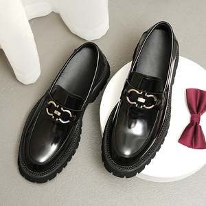 New British Casual Luxury Handcrafted Men's Oxford Leather <b>Waterproof</b> Evergreen Closed <b>Slip</b>-<b>On</b> Formal <b>Shoes</b> Wedding Office - Product Image 3