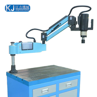 Machine à tarauder électrique M3-M16 à double système, avec bras flexible et moteur 220V, pour perçage et taraudage sur banc