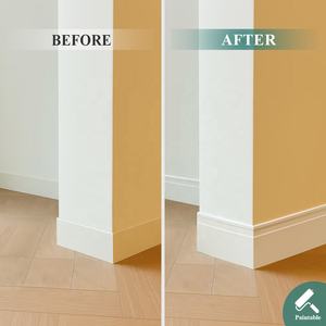 Plinthe autocollante en EVA peignable, à <span class=keywords><strong>coller</strong></span> et à dé<span class=keywords><strong>coller</strong></span>, blanche, pour la décoration intérieure moderne <span class=keywords><strong>des</strong></span> maisons et <span class=keywords><strong>des</strong></span> hôtels - Product Image 2