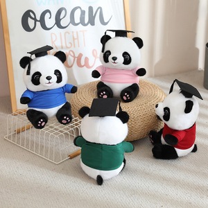 Peluche <span class=keywords><strong>Panda</strong></span> de la Saison des Diplômes, Ours <span class=keywords><strong>Docteur</strong></span> en Peluche, Cadeau de Remise de Diplôme Personnalisable avec Impression du Logo Scolaire en Polyester - Product Image 2