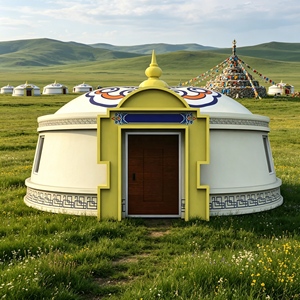 Nouvelles tentes mongoliennes en vente, yourtes en vente, <span class=keywords><strong>yourte</strong></span> mongole en toile pour les fêtes - Product Image 1