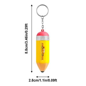 Jouet anti-stress personnalisé en forme de crayon avec porte-clés, pendentif clé ampoule, cadeaux promotionnels, jouet anti-anxiété en mousse PU - Product Image 5
