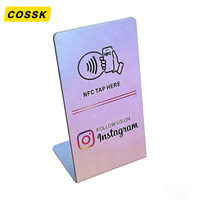 Support de table NFC Google Review en acrylique avec code QR pour les entreprises, restaurants, cafés, hôtels – Optimisez les avis clients