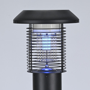 Lámpara antimosquitos impermeable con energía Solar, iluminación insecticida ecológica para exteriores, de acero inoxidable negro, 220V, para césped - Product Image 2