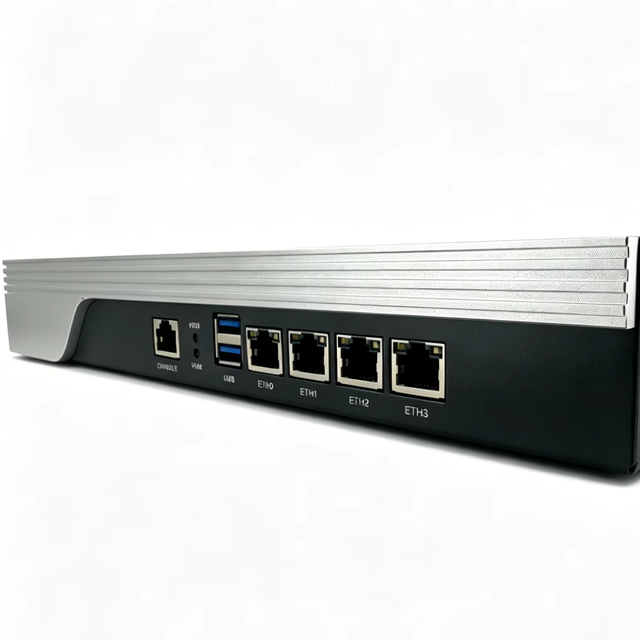 4 LAN Firewall PC Intel Celeron J4125 DDR4 Gigabit Soft Router for Home, Office and Enterprise Network Server Applications