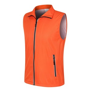 Gilet Jinteng da uomo Full-Zip gilet leggero senza maniche gilet personalizzato per abbigliamento da lavoro volontario da supermercato - Product Image 5