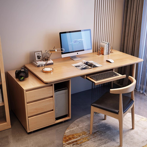 Niños hogar dormitorio madera maciza Eco Durable mesa de escritura y silla multifuncional ordenador estudio escritorio silla conjunto con cajón - Product Image 4