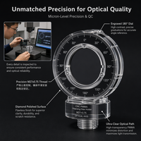 Support de filtre optique en acrylique CNC personnalisé, support polarisant rotatif à 180°, adaptateur d'objectif à filetage M27x0.75 pour photographie et laboratoire 0.002