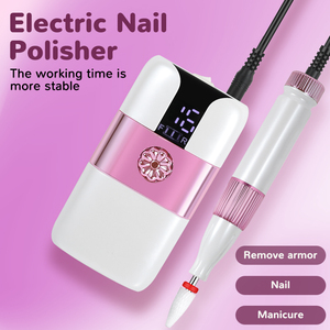 Perceuse à ongles <span class=keywords><strong>électrique</strong></span> professionnelle OEM avec 12 embouts pour <span class=keywords><strong>kit</strong></span> de <span class=keywords><strong>manucure</strong></span> et de polissage de gel acrylique pour salon, usage domestique - Product Image 2