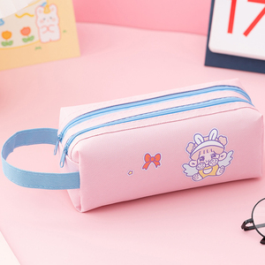 儿童铅笔盒，可定制印花，大容量布质书包，适合学习用品 - Product Image 6