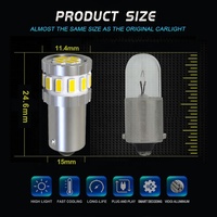 Ampoule LED Canbus JIACHI BA9S 3014 Chip 18SMD 6000-6500K pour éclairage intérieur/porte/plaque d'immatriculation de voiture 12V certifiée DOT CE ROHS