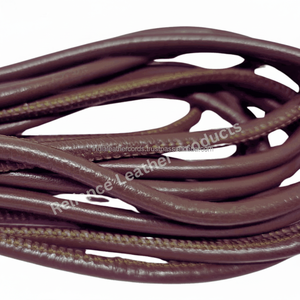 Vente flash : cordon en cuir véritable brun clair, cousu, personnalisable, pour bijoux, artisanat DIY, bracelet/charme, cuir Reliancr - Product Image 1