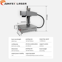 JUNFEI Machines de gravure laser UV 5W 10W Machine de gravure laser à cristaux photographiques 3d Machines laser de marquage de surface de verre