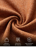 Tissu Textile de Maison Effet Lin 100% Polyester 260gsm Écologique Gaoyuan HM-7A Personnalisé Direct Usine OEM
