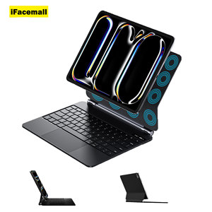 Ifacemall Thông Minh Không Dây Ma Thuật Bàn Phím Arabic Trường Hợp Đối Với iPad Pro 11Inch Với Trackpad LED RGB Backlit 2018-2022 Pro Không Khí M3 2025 - Product Image 1