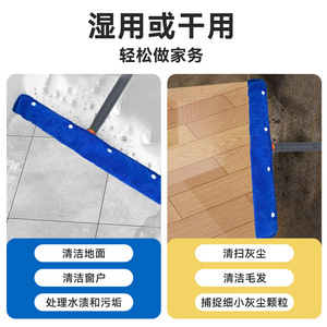 ผ้าทำความสะอาดไมโครไฟเบอร์ รูปทรงสี่เหลี่ยมผืนผ้า สีฟ้าล้วน หนาพิเศษ สำหรับงานครัว บริการทำความสะอาดบ้าน ผลิตที่ซูโจว - Product Image 3