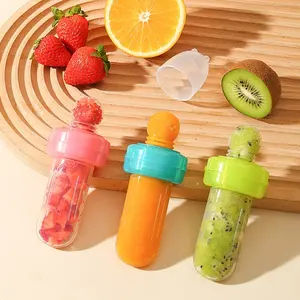 Baby Food Feeder Silicone Squeeze Spoon Feeder Food Grade Silicone Rice Paste Feeding Baby Food Fruit Feeder Pacifier With Cover