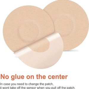 Parche adhesivo redondo no poroso para glucómetro, parche adhesivo con sensor, parche adhesivo fijo CGM, resistente al agua y al sudor - Product Image 2