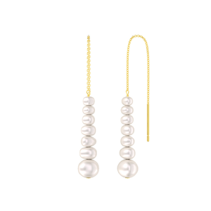 MED3029 Melynn barocca d'acqua dolce orecchini <span class=keywords><strong>con</strong></span> nappine <span class=keywords><strong>di</strong></span> perle 925 in argento Sterling catena pendenti per donne ragazze signore - Product Image 1