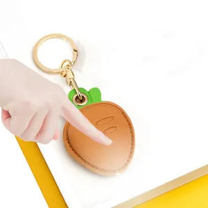 Custom PVC LED Cartoon Light Keychain Buckle Leather Pendant Key Chain with Light Led Squeeze Key Lights Kids Gifts