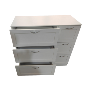 <span class=keywords><strong>Commode</strong></span> blanche à <span class=keywords><strong>6</strong></span> <span class=keywords><strong>tiroirs</strong></span> <span class=keywords><strong>commode</strong></span> moderne avec <span class=keywords><strong>tiroirs</strong></span> profonds <span class=keywords><strong>commode</strong></span> double en bois pour ranger les vêtements pour le salon chambre à coucher - Product Image 4