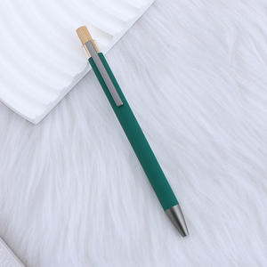 Pulpen Bola Nyaman dengan Tombol Bambu, Dapat Ditarik, Logo Personal Laser, Hadiah Promosi Kustom, Harga Murah - Product Image 6